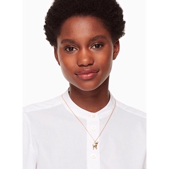 KATE SPADE • Haute Stuff Chihuahua Dog Pendant Necklace - Picture 2 of 8